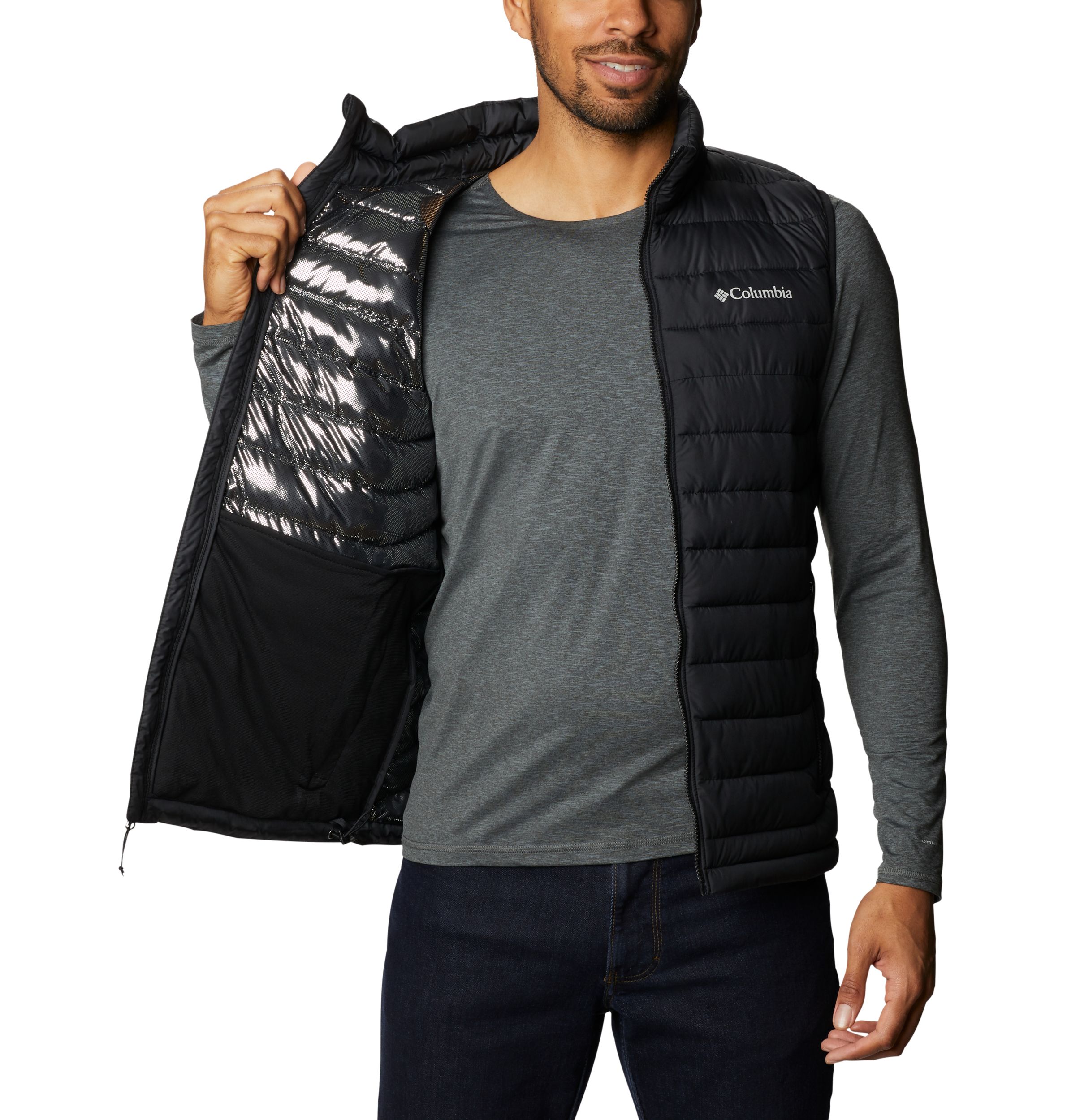 Veste hybride isolée résistante à l'eau avec réfléchissant thermique Omni-Heat™ et Omni-Shield™ pour hommes, Powder Lite II, Columbia