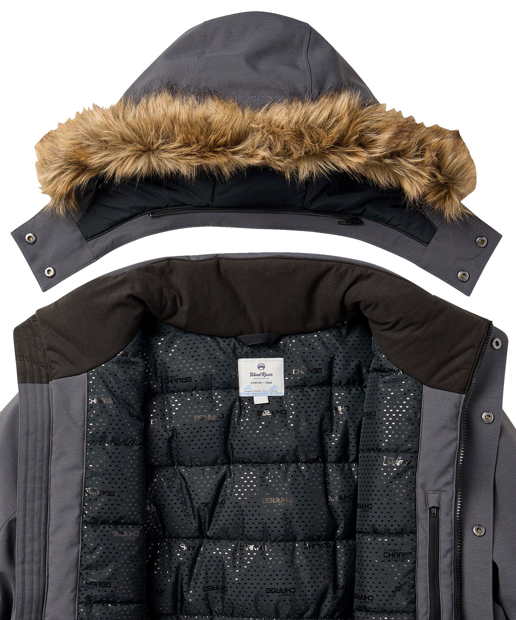 Parka résistant à l'eau et perméable à l'air avec Hyper-DriMD&nbsp;HD2 et isolant T-MaxMD Charge pour hommes, WindRiver