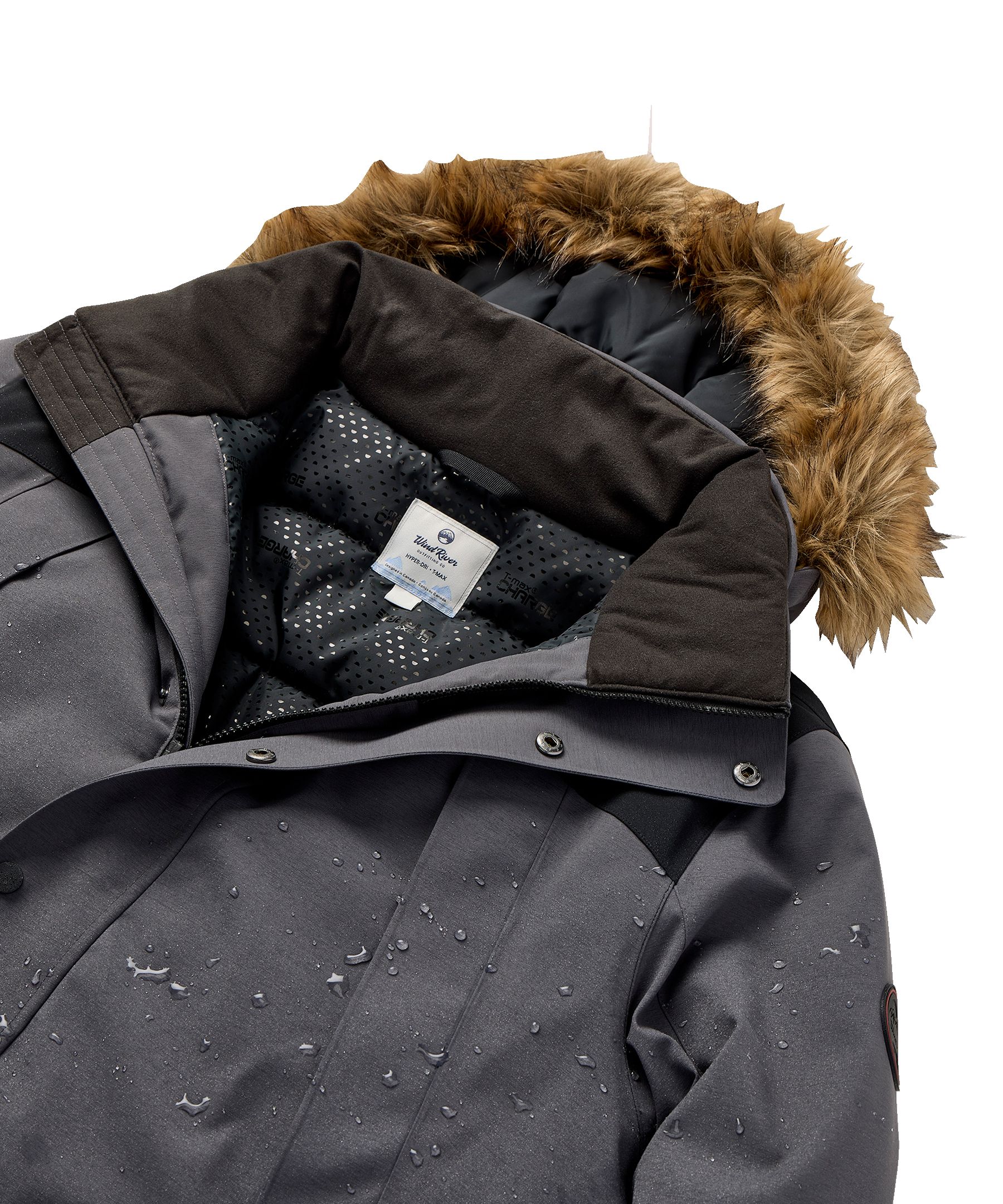 Parka résistant à l'eau et perméable à l'air avec Hyper-DriMD&nbsp;HD2 et isolant T-MaxMD Charge pour hommes, WindRiver