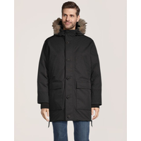 WindRiver Men's Hyper-Dri® HD2 Water Resistant Breathable T-Max® Insulated Long Parka Front_Flat