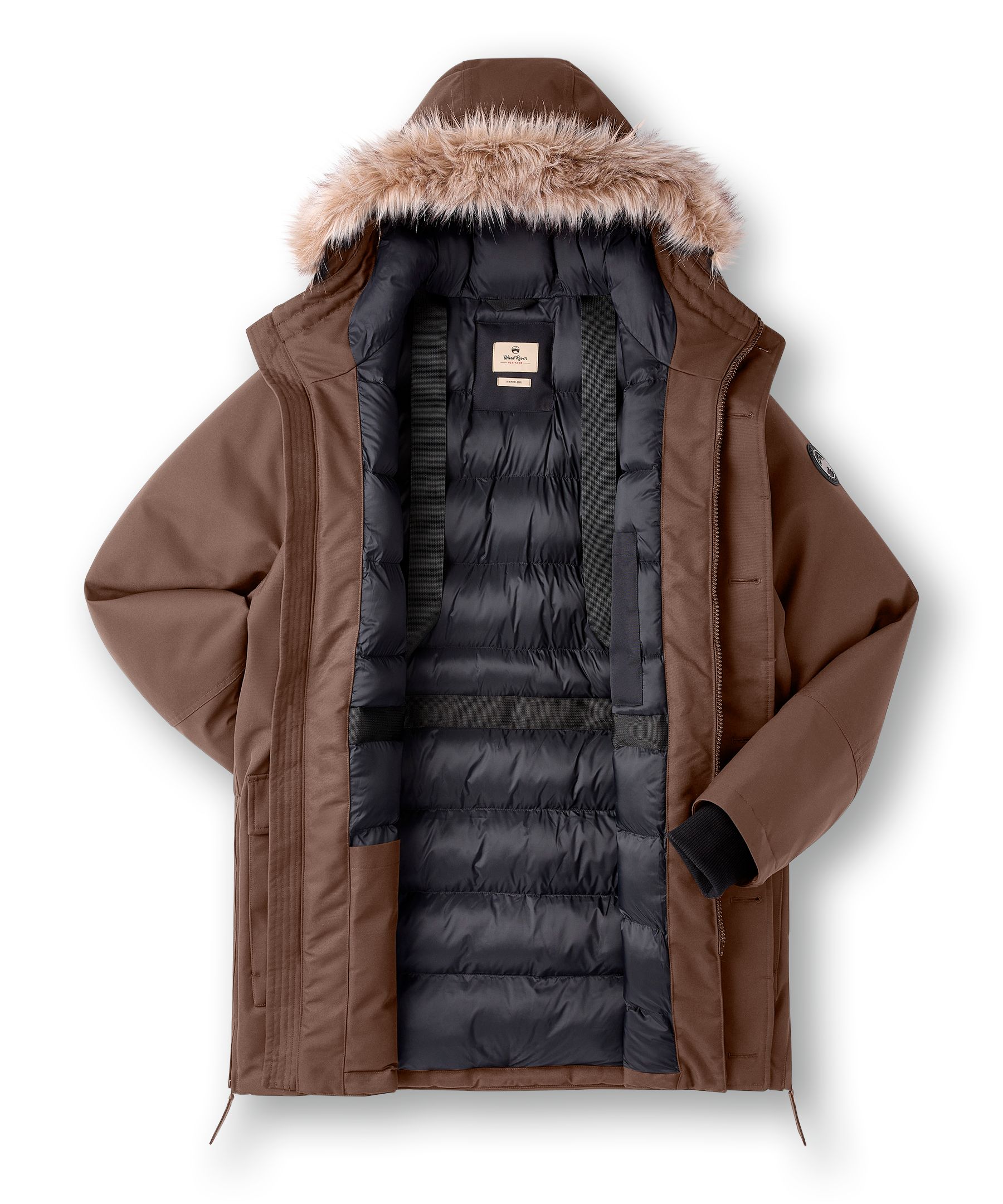 WindRiver Men's Hyper-Dri® HD2 Water Resistant Breathable T-Max® Insulated Long Parka