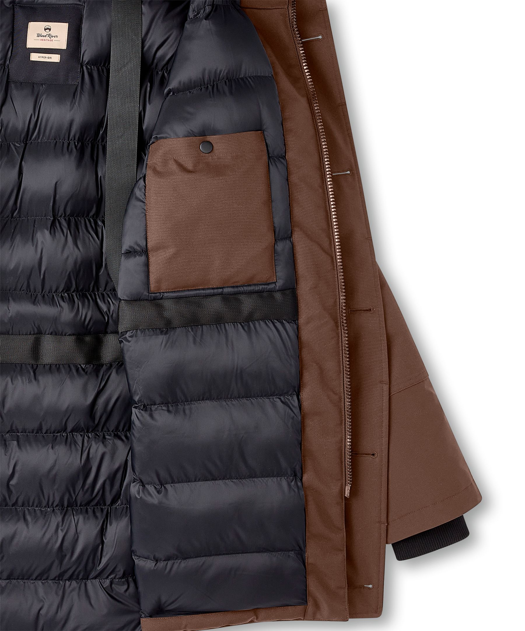 WindRiver Men's Hyper-Dri® HD2 Water Resistant Breathable T-Max® Insulated Long Parka
