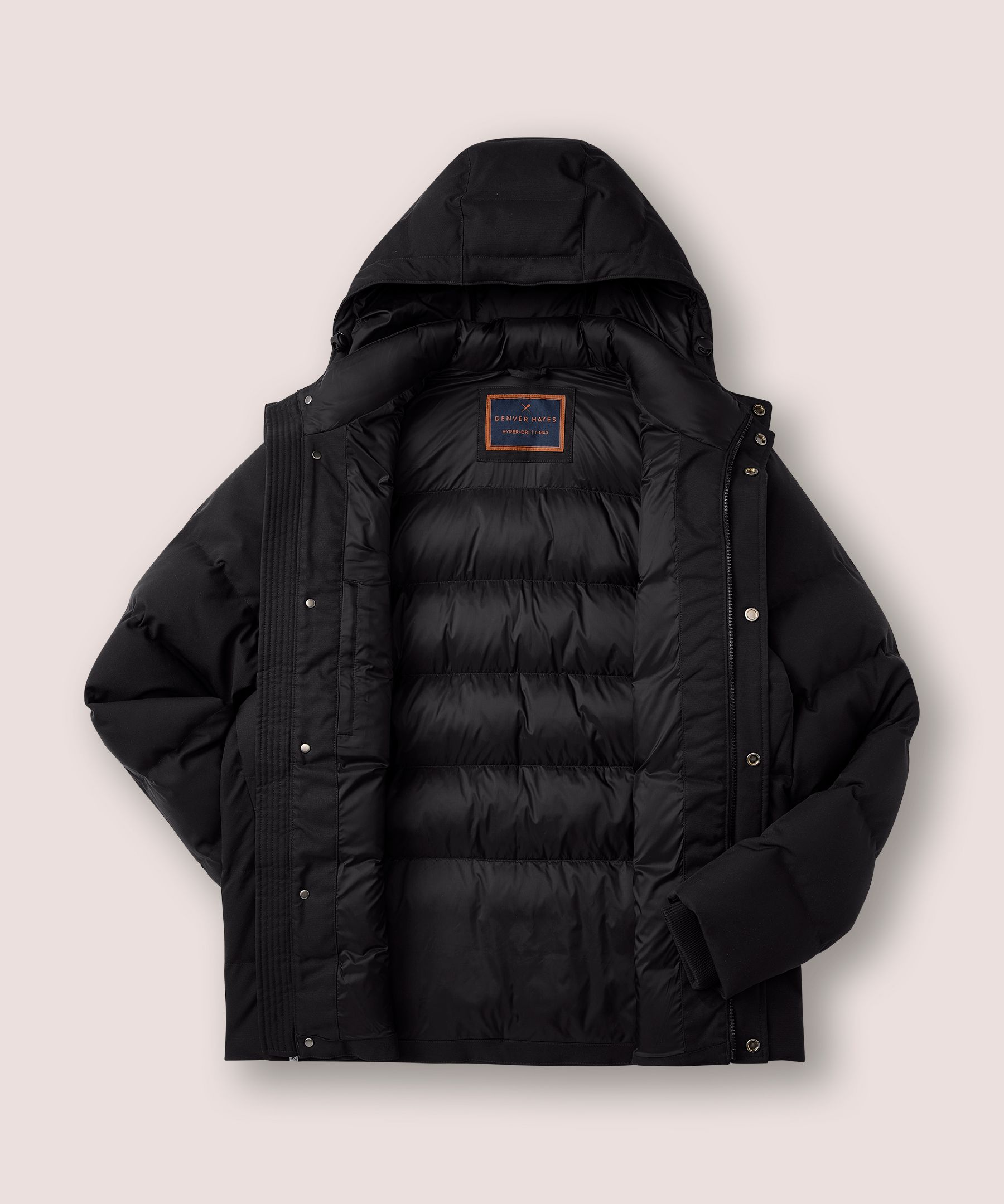 Denver Hayes Men's Urban Puffer Hyper-Dri® HD1 Water Repellent-Breathable T-Max® Insulated Jacket