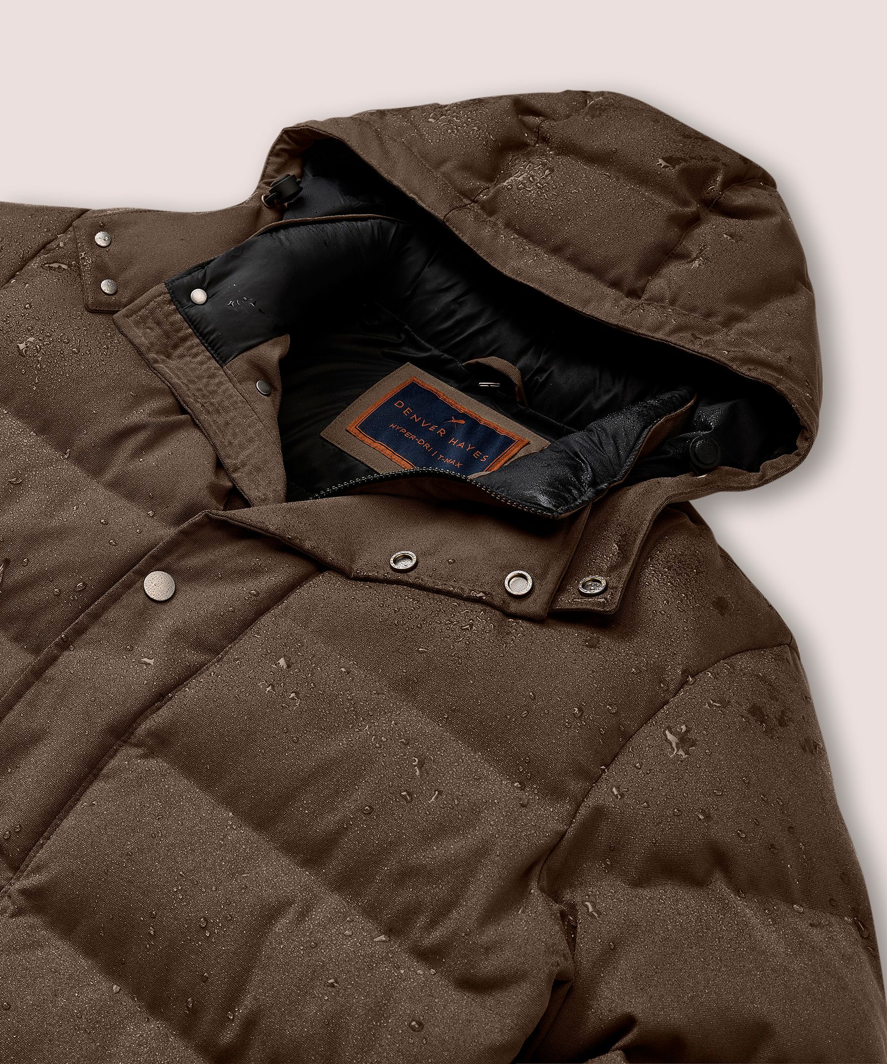 Denver Hayes Men's Urban Puffer Hyper-Dri® HD1 Water Repellent-Breathable T-Max® Insulated Jacket