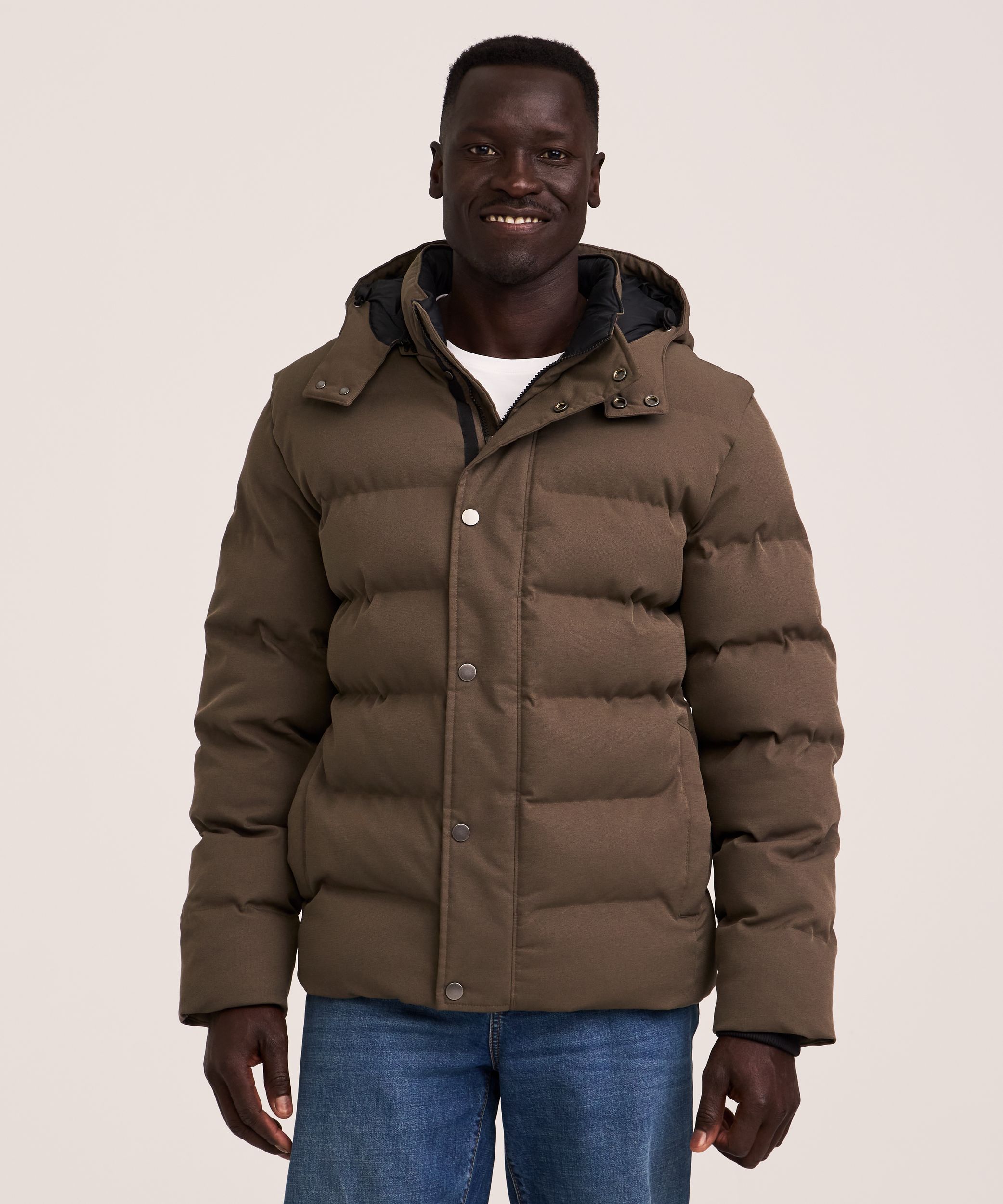 Denver Hayes Men's Urban Puffer Hyper-Dri® HD1 Water Repellent-Breathable T-Max® Insulated Jacket