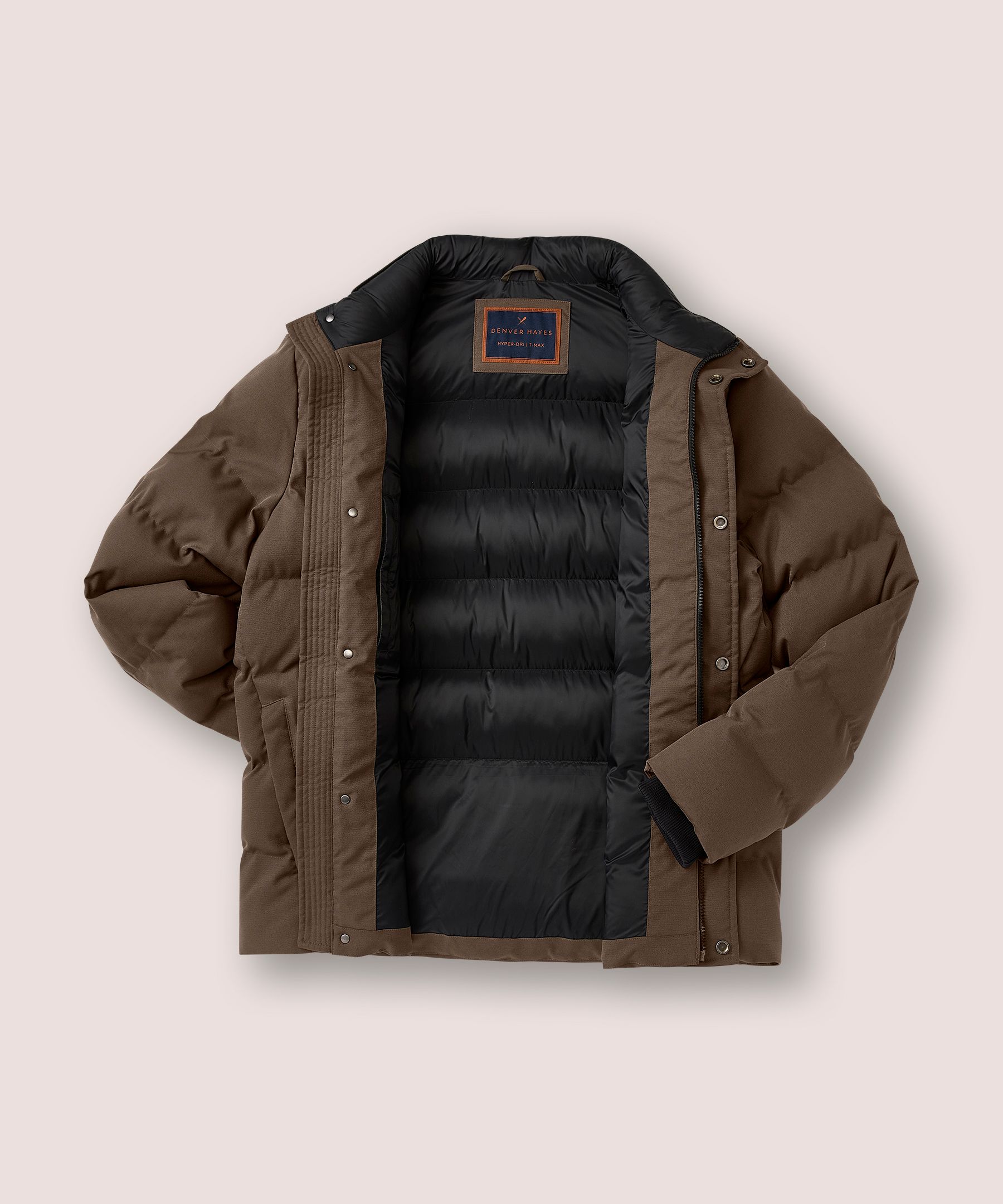 Denver Hayes Men's Urban Puffer Hyper-Dri® HD1 Water Repellent-Breathable T-Max® Insulated Jacket