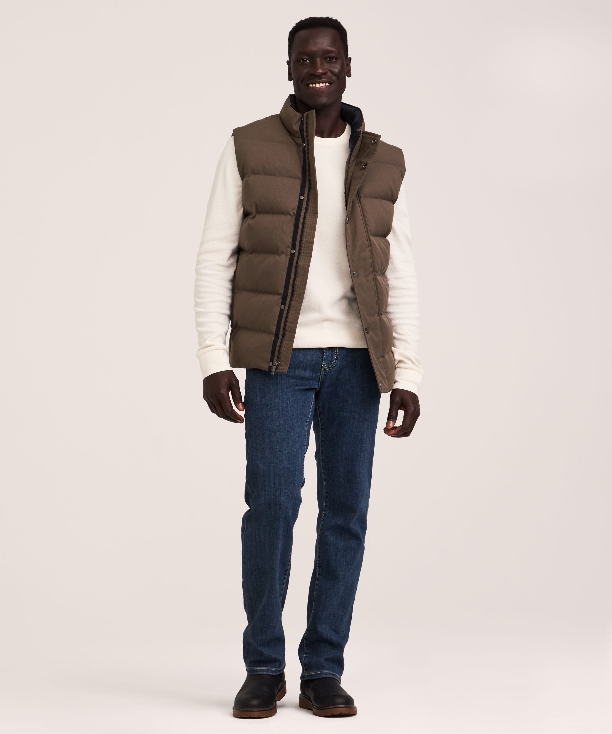 Denver Hayes Men's Urban Puffer Hyper-Dri® HD1 Water Repellent-Breathable T-Max® Insulated Vest