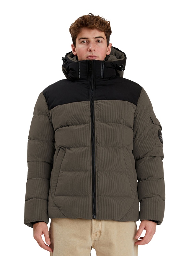 Point Zero Men's Colourblock Corduroy Insulated Jacket