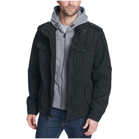 Veste décontractée à capuche en jersey de coton avec doublure en sherpa pour hommes, Levi's Front_Angled_Left