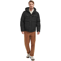 Levi's Men's Arctic Cloth 4 Pocket Waterproof-Breathable Insulated Hooded Parka Jacket