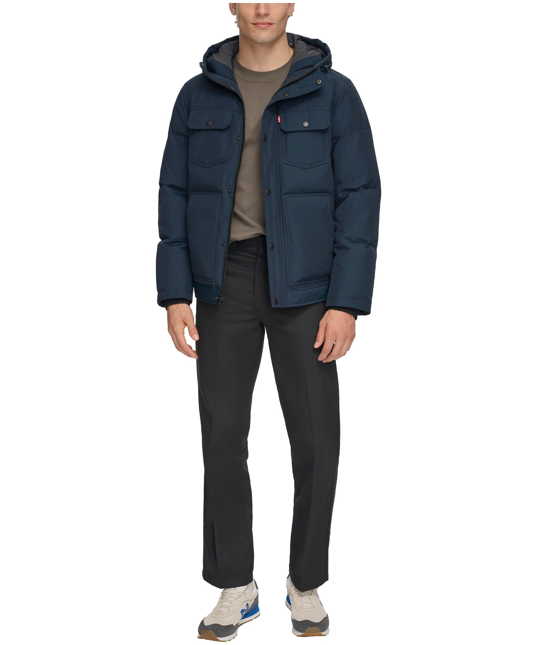 Levi's Men's Arctic Cloth 4 Pocket Waterproof-Breathable Insulated Hooded Parka Jacket