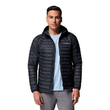 Columbia Men's Powder Pass Hybrid Omni-Shield Light Weight Puffer Jacket Front_Flat