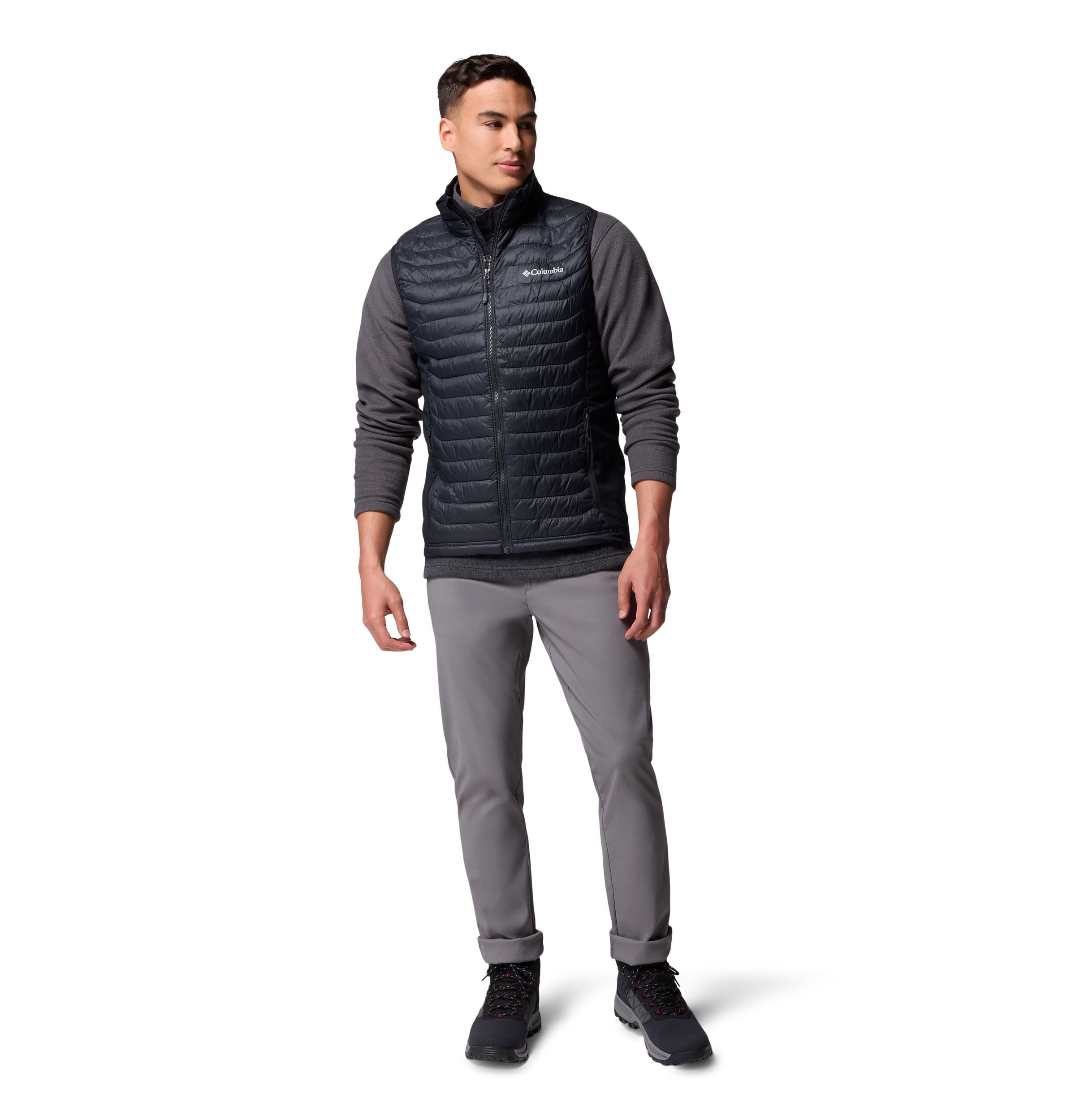 Columbia Men's Powder Pass Hybrid Omni-Shield Lightweight Puffer Vest