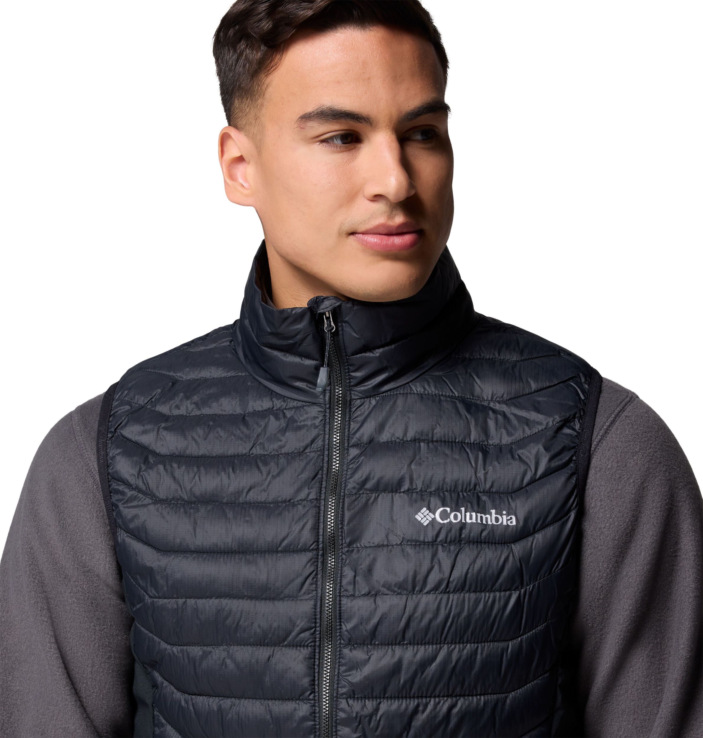 Columbia Men's Powder Pass Hybrid Omni-Shield Lightweight Puffer Vest