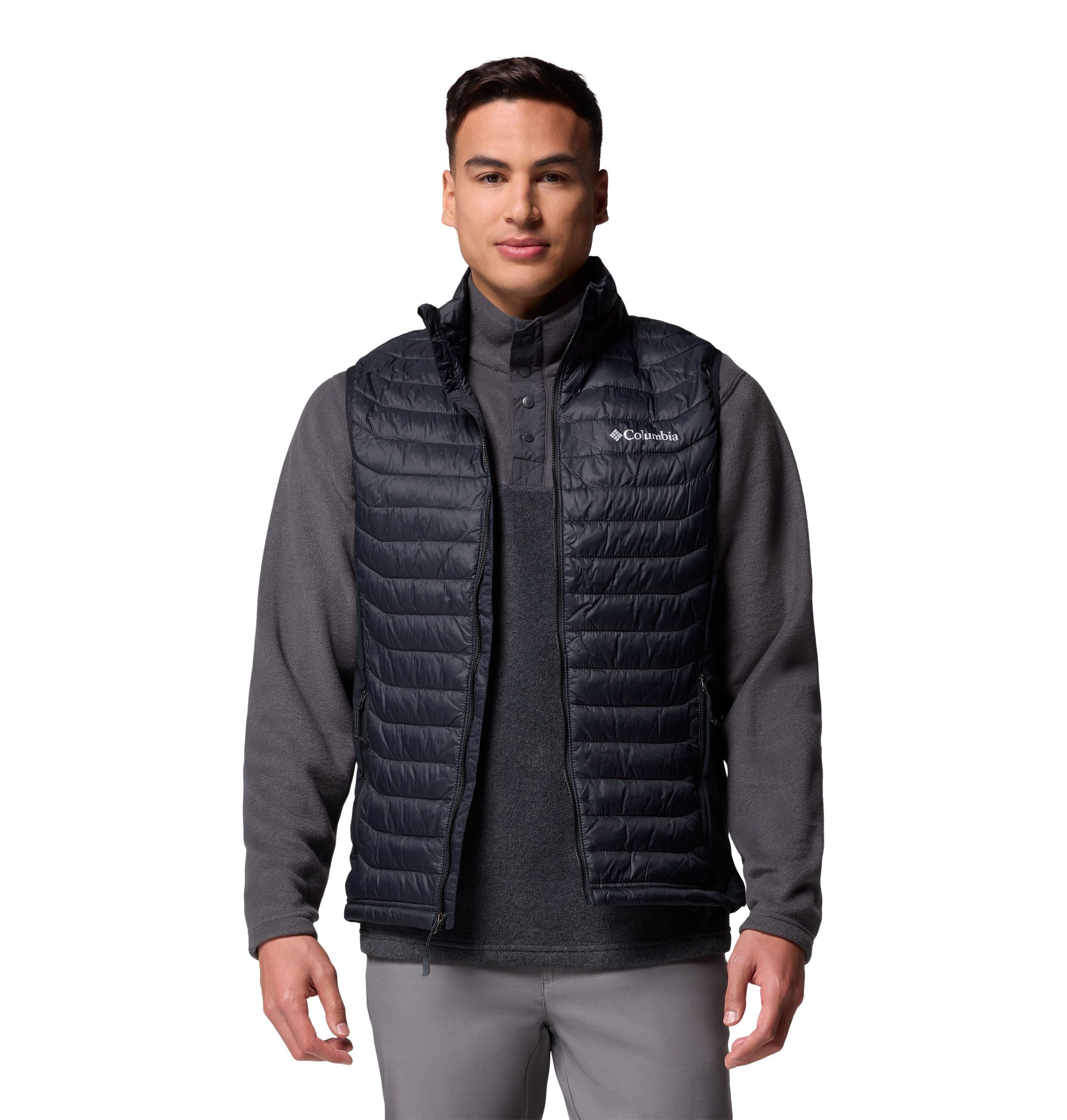 Columbia Men's Powder Pass Hybrid Omni-Shield Lightweight Puffer Vest