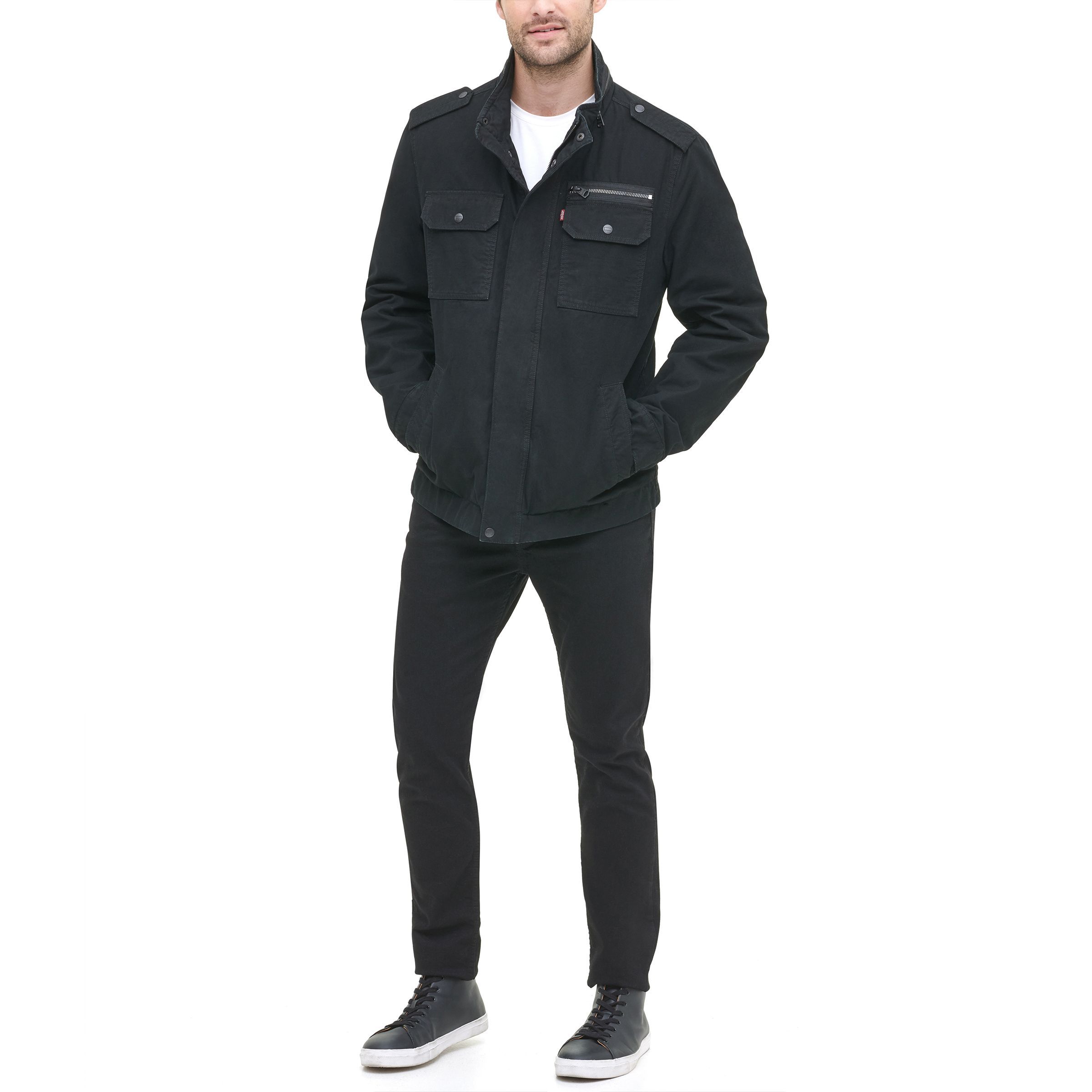 Veste militaire décontractée en coton lavé pour hommes, Levi's