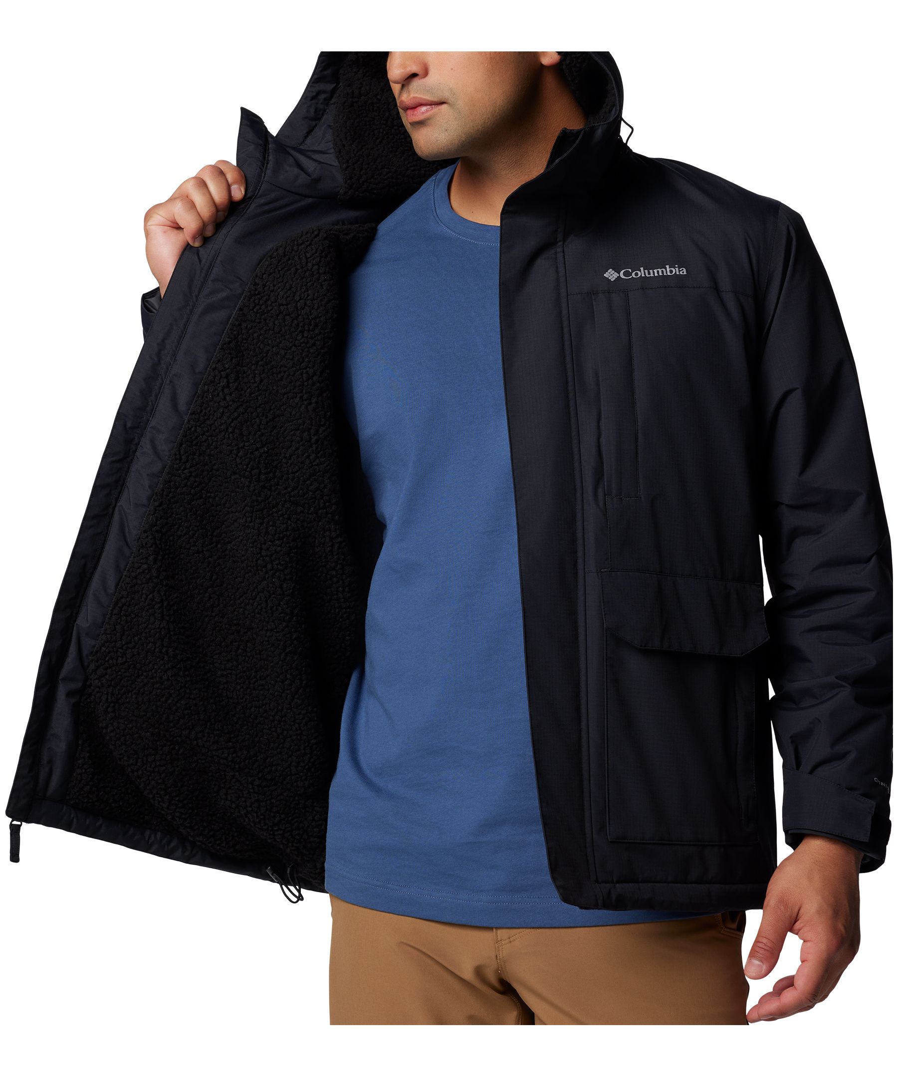 Veste doublée en sherpa étanche à l'eau et perméable à l'air avec Omni-TechMC pour hommes, Landroamer, Columbia