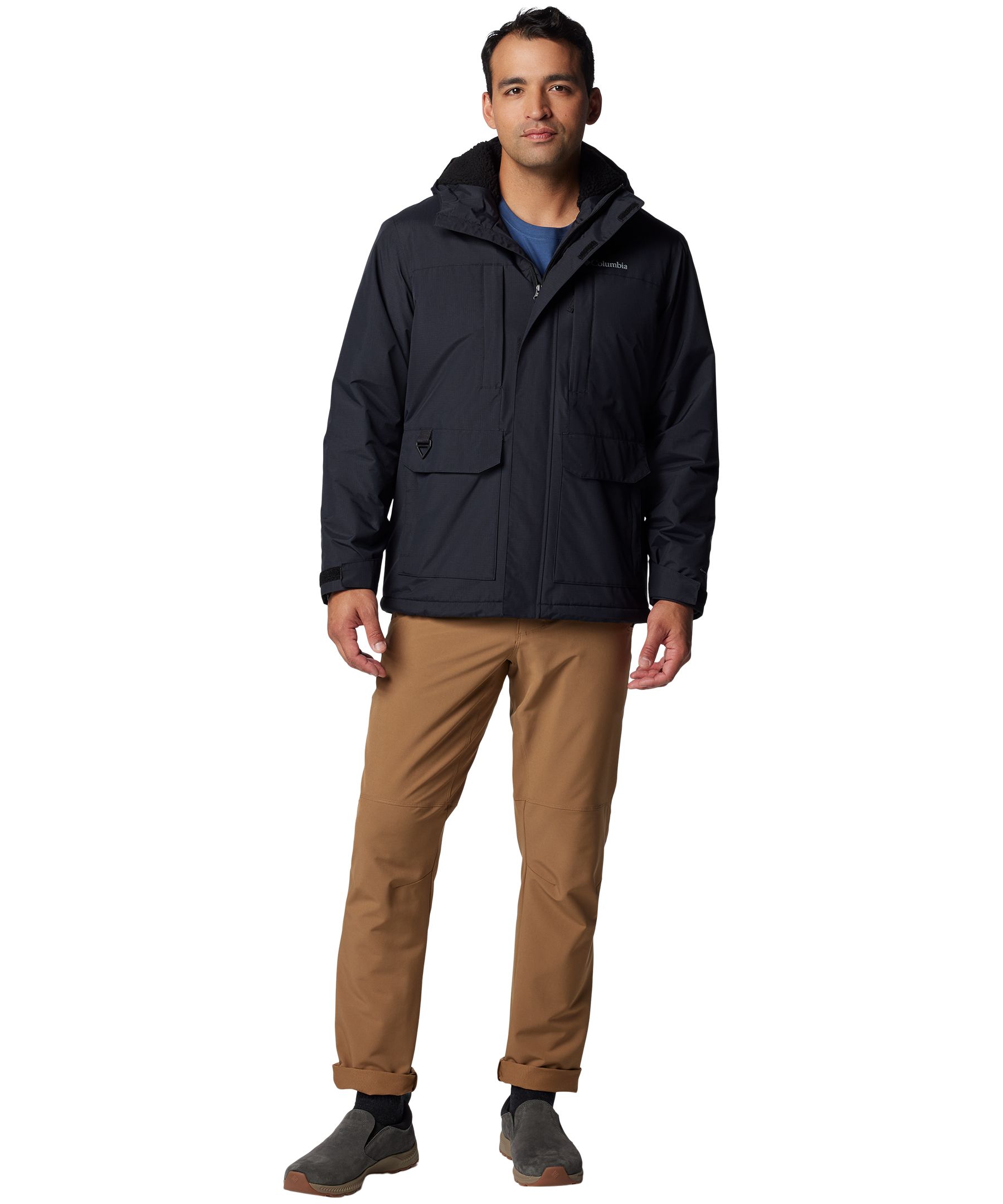 Veste doublée en sherpa étanche à l'eau et perméable à l'air avec Omni-TechMC pour hommes, Landroamer, Columbia