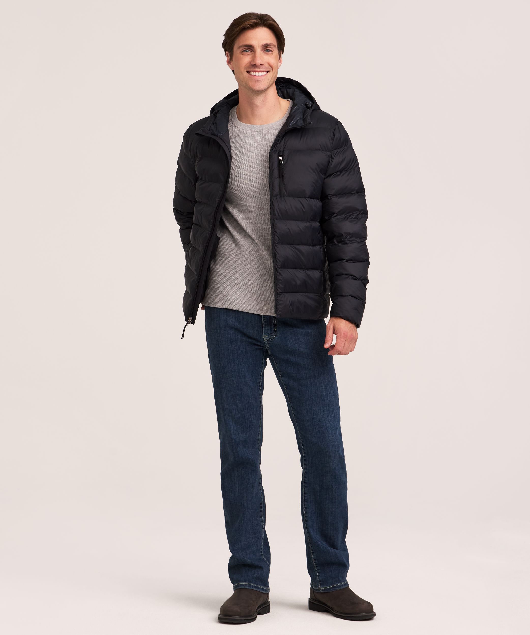 WindRiver Men's HD1 T-MAX Charge Hooded Puffer Jacket