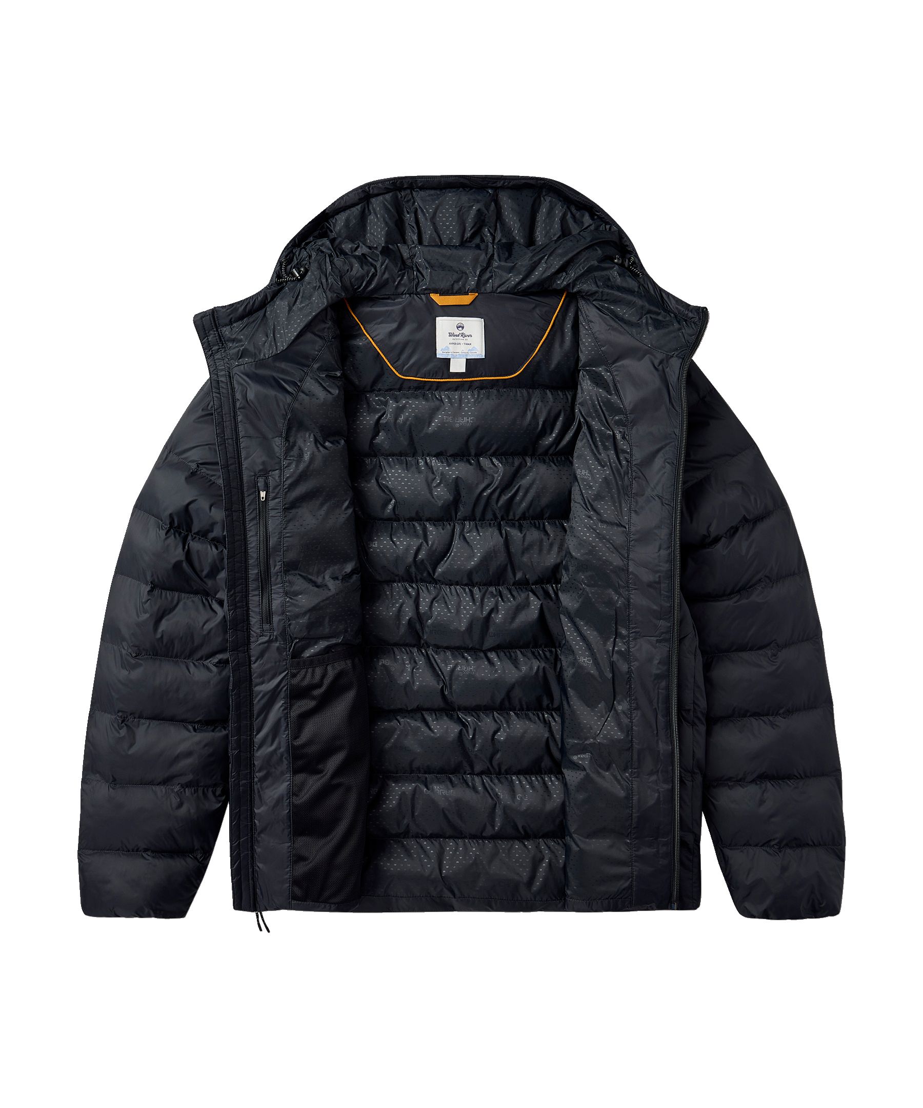 WindRiver Men's HD1 T-MAX Charge Hooded Puffer Jacket