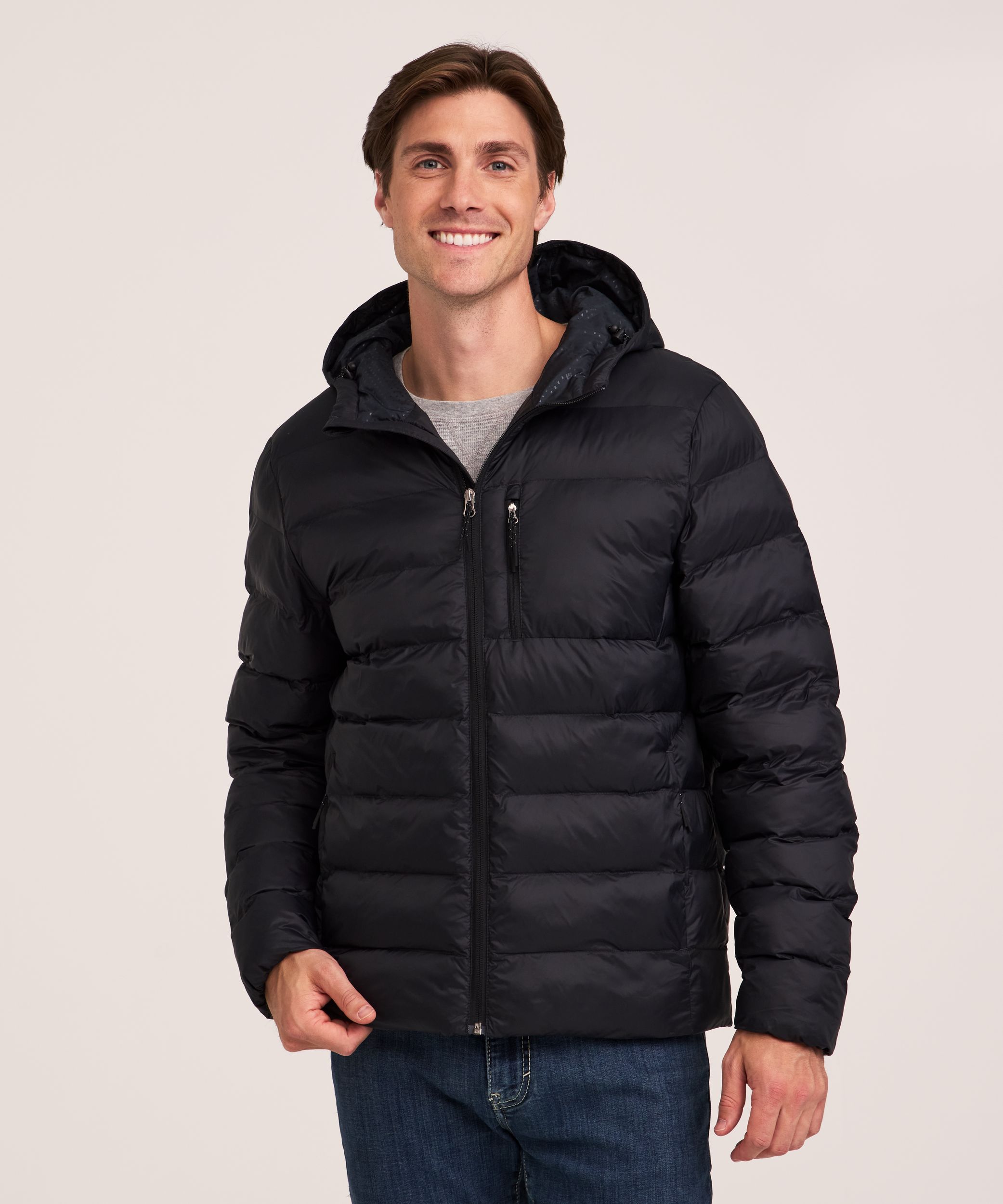 WindRiver Men's HD1 T-MAX Charge Hooded Puffer Jacket