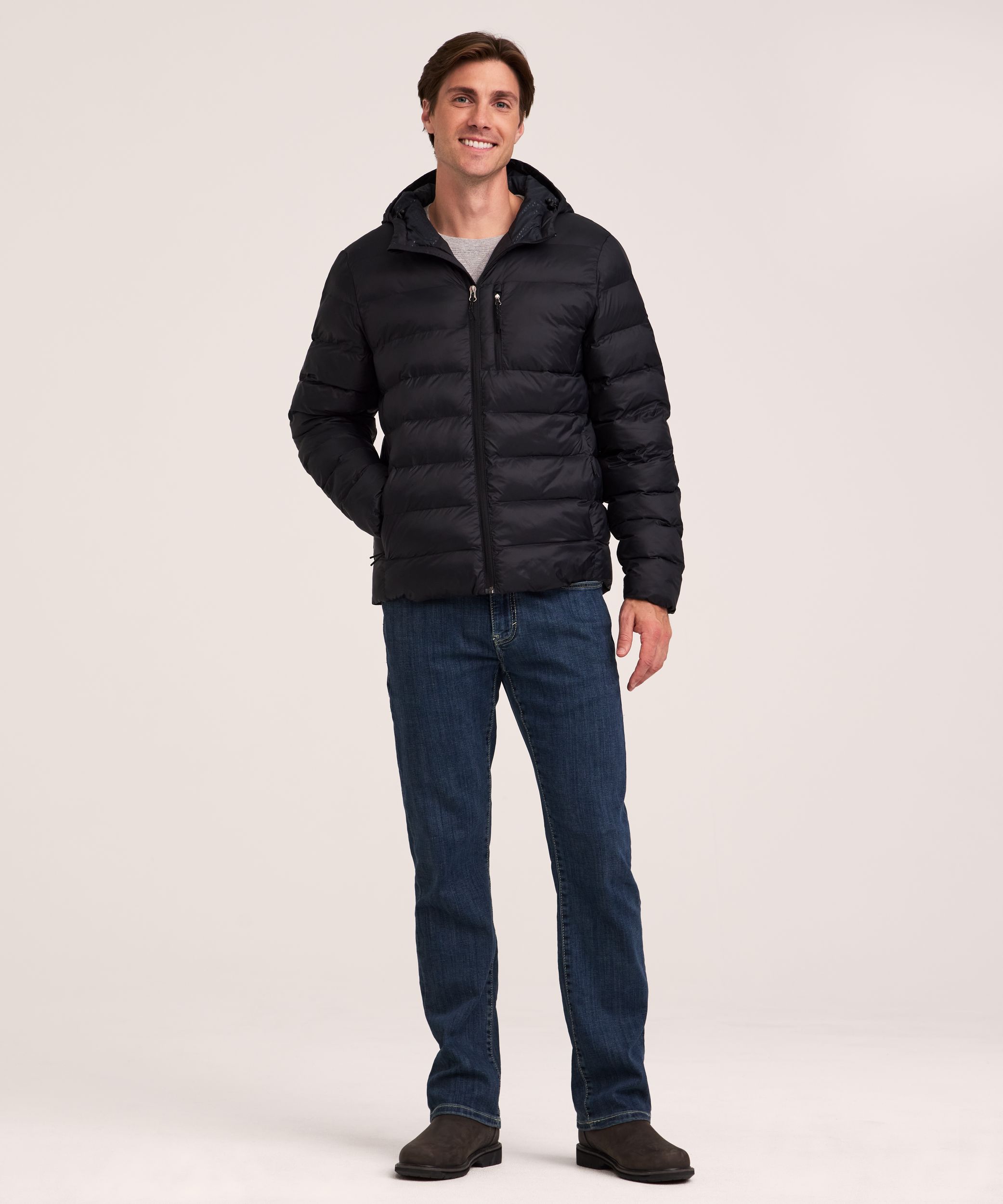 WindRiver Men's HD1 T-MAX Charge Hooded Puffer Jacket