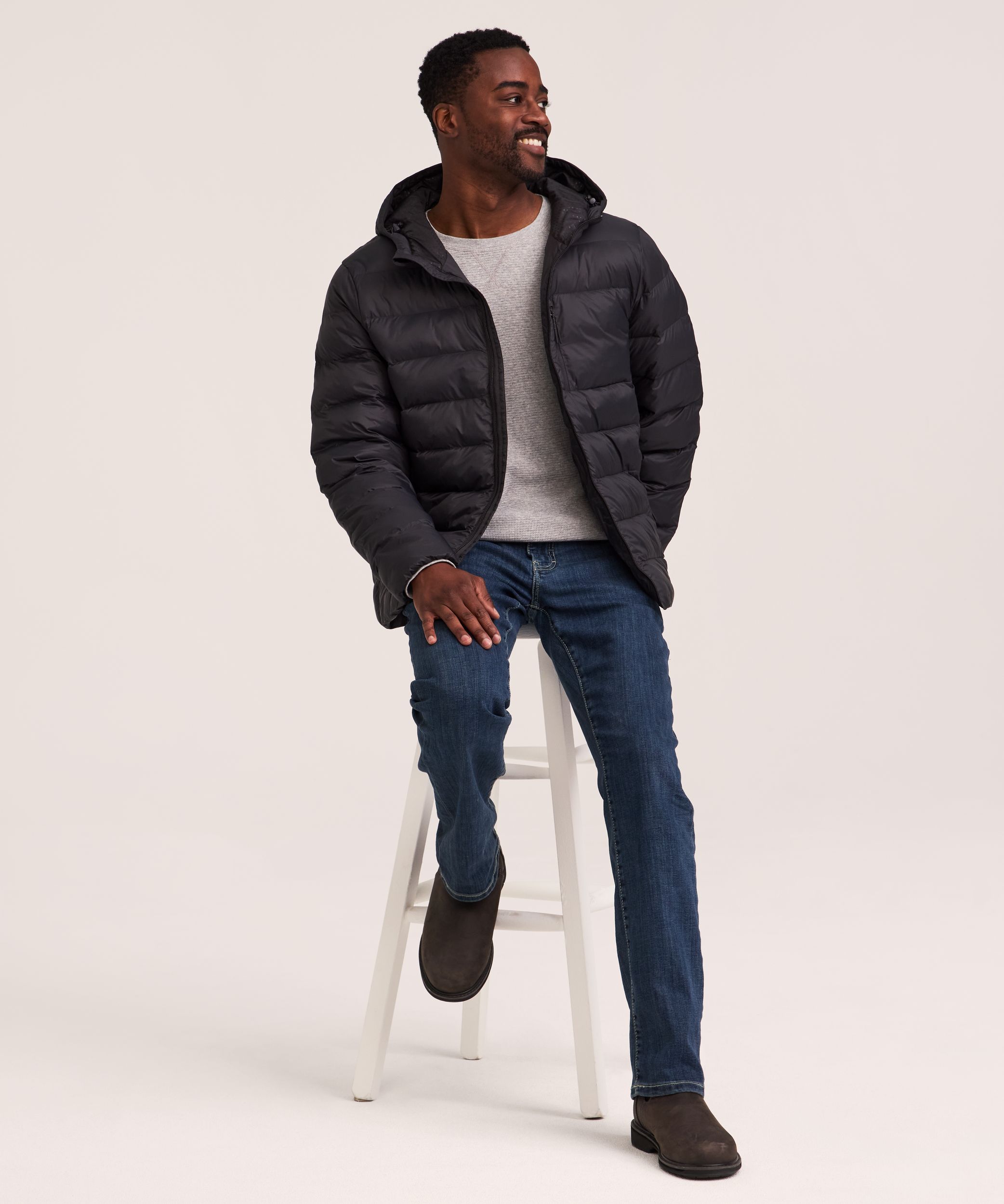 WindRiver Men's HD1 T-MAX Charge Hooded Puffer Jacket