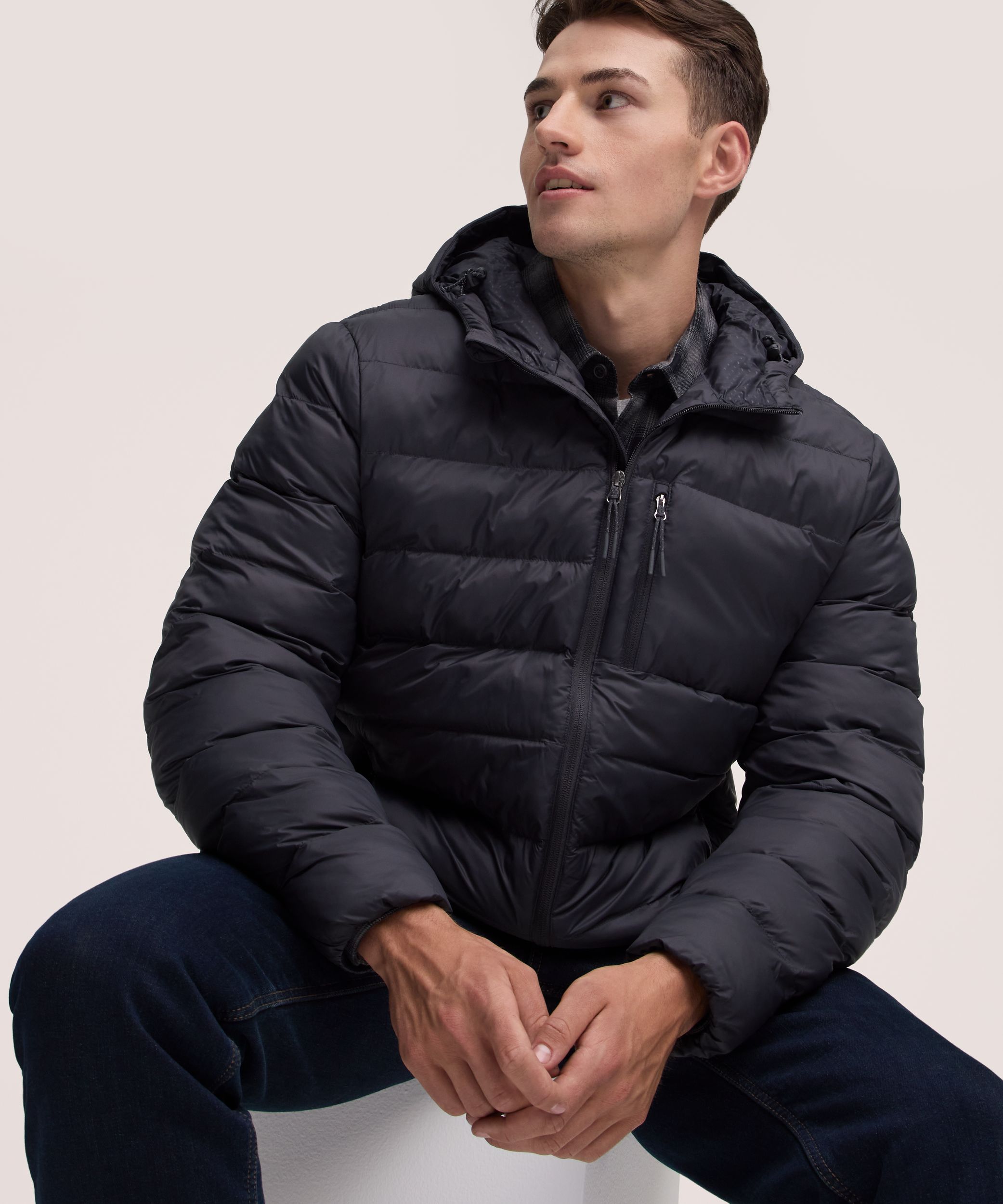 WindRiver Men's HD1 T-MAX Charge Hooded Puffer Jacket