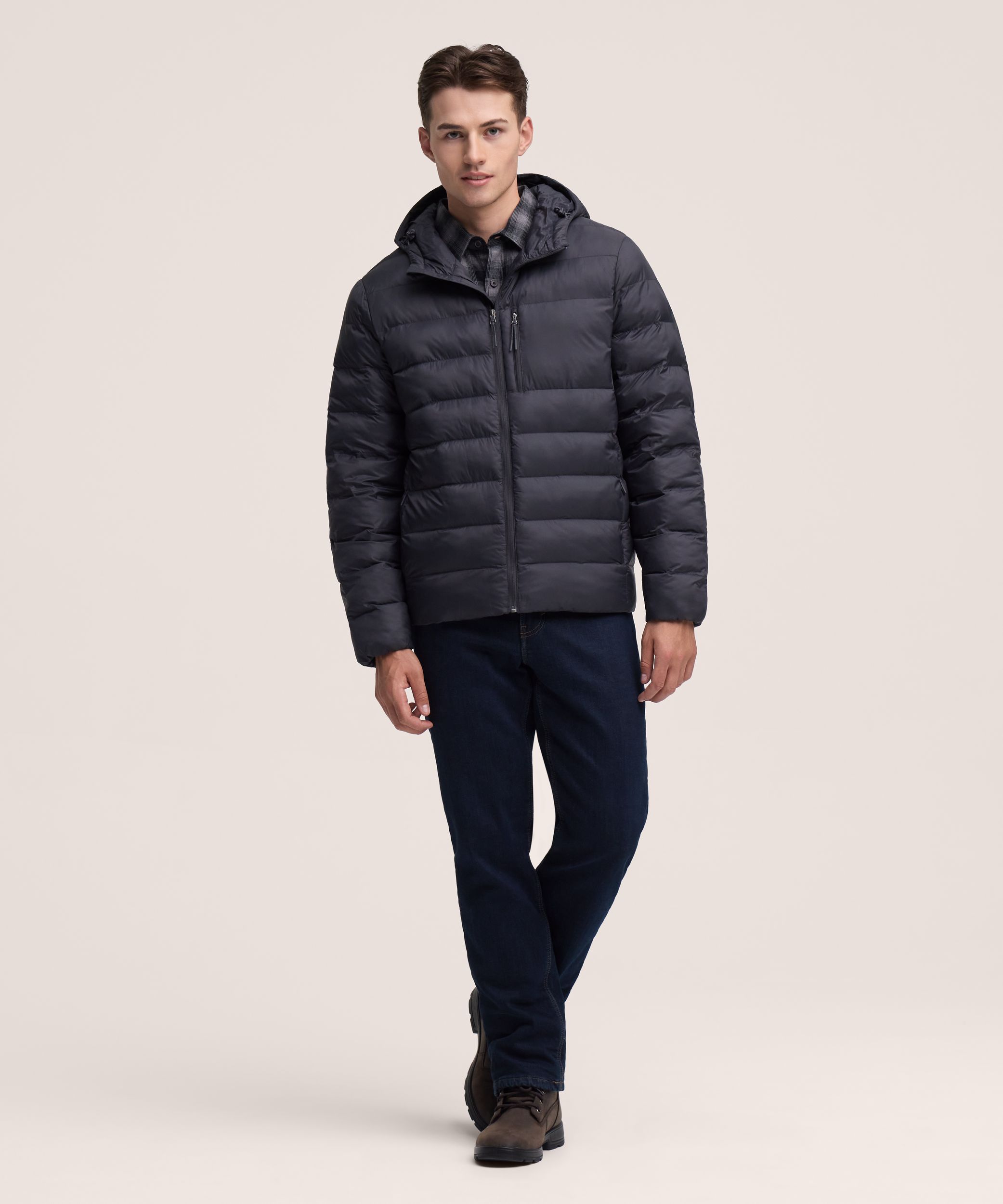 WindRiver Men's HD1 T-MAX Charge Hooded Puffer Jacket