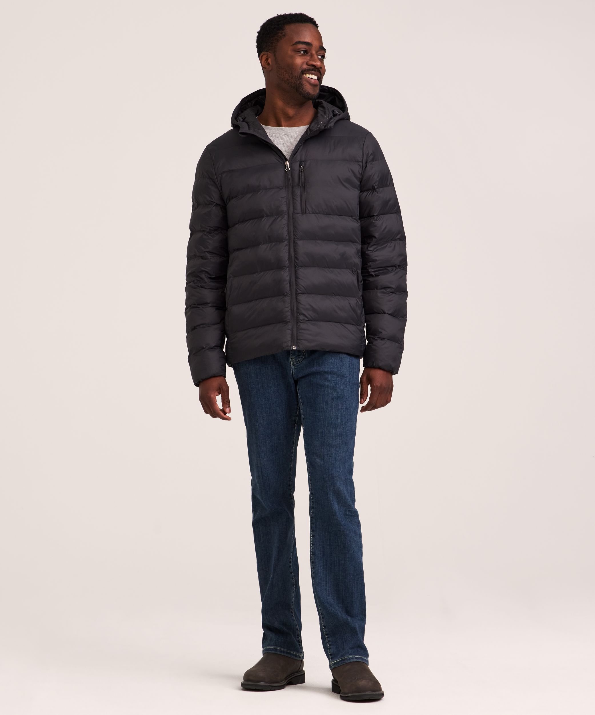 WindRiver Men's HD1 T-MAX Charge Hooded Puffer Jacket