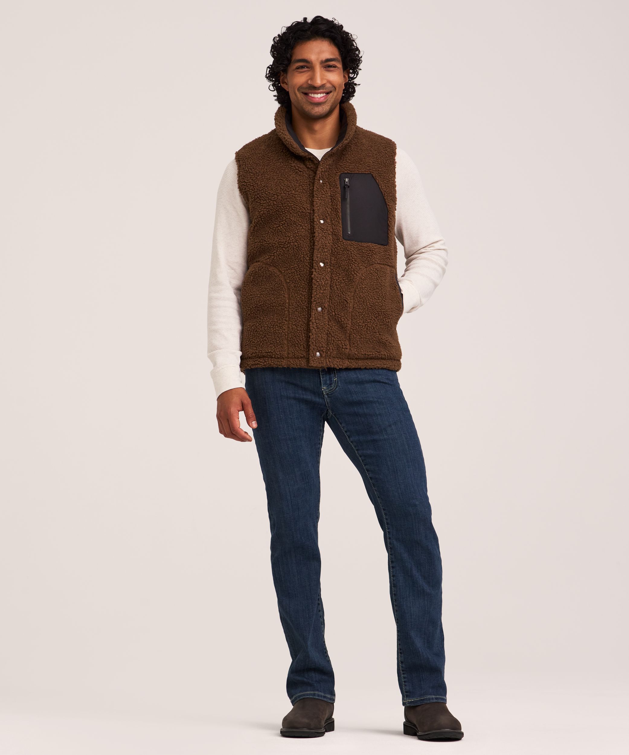 WIndRiver Men's HD1 T-MAX Sherpa Reversible Puffer Vest