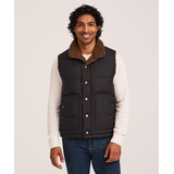 WIndRiver Men's HD1 T-MAX Sherpa Reversible Puffer Vest Front_Flat