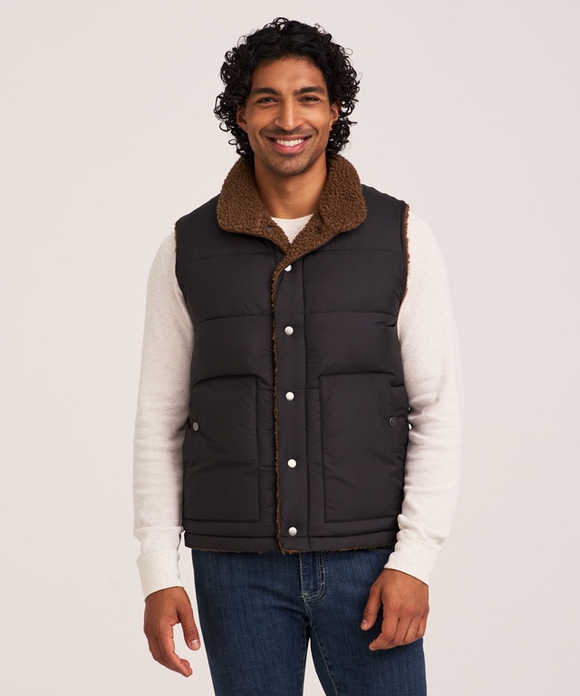 WIndRiver Men's HD1 T-MAX Sherpa Reversible Puffer Vest