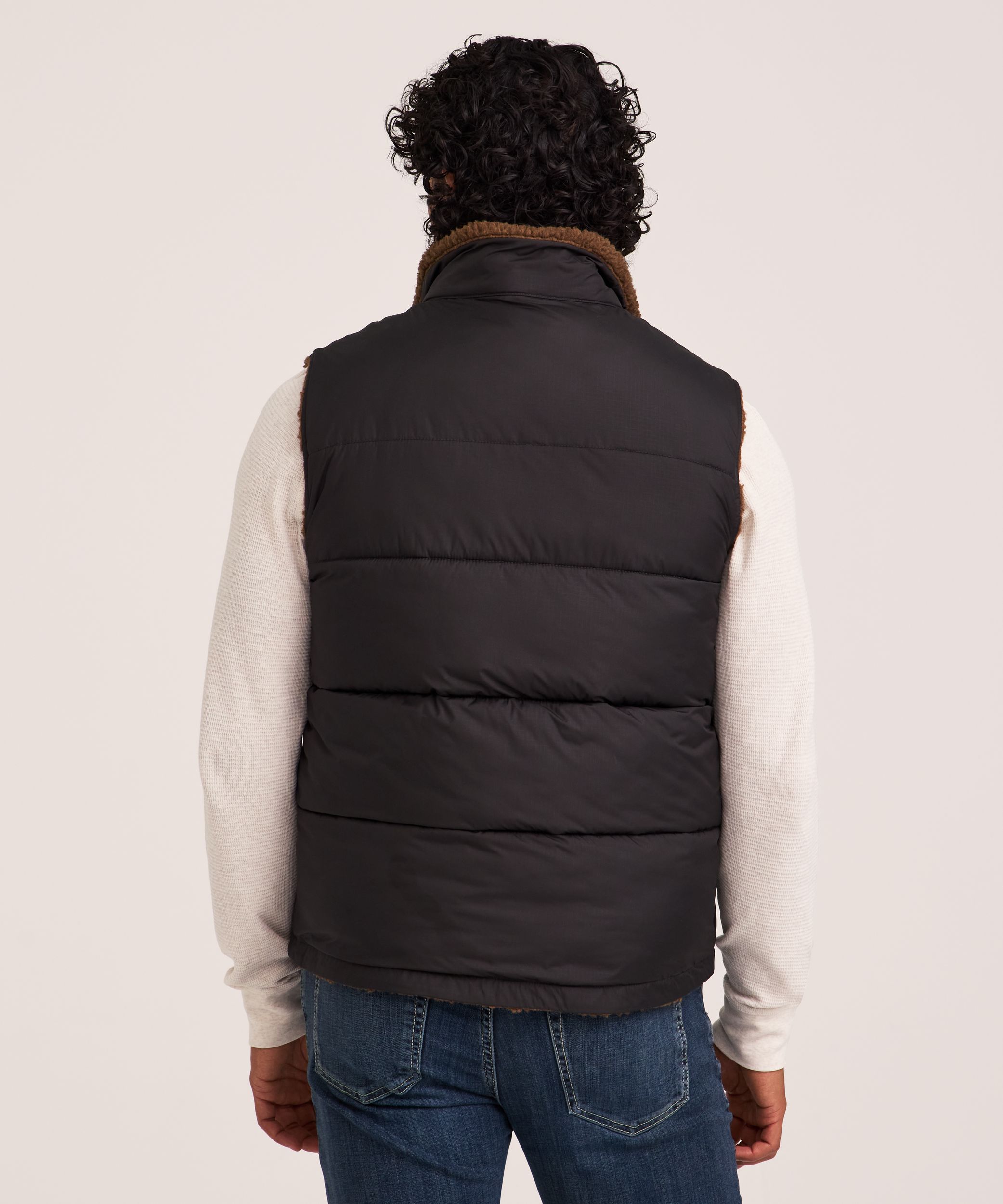 WIndRiver Men's HD1 T-MAX Sherpa Reversible Puffer Vest