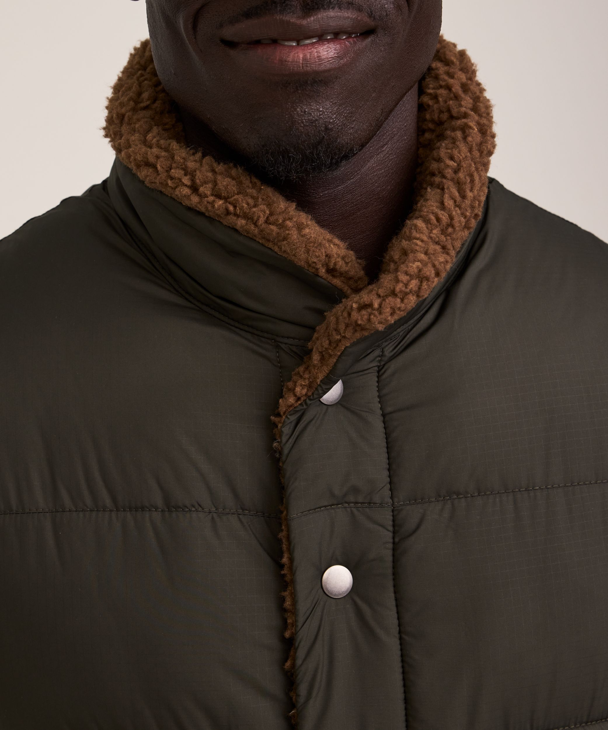 Gilet bouffant en sherpa avec HD1 et T-MAX pour hommes, WindRiver