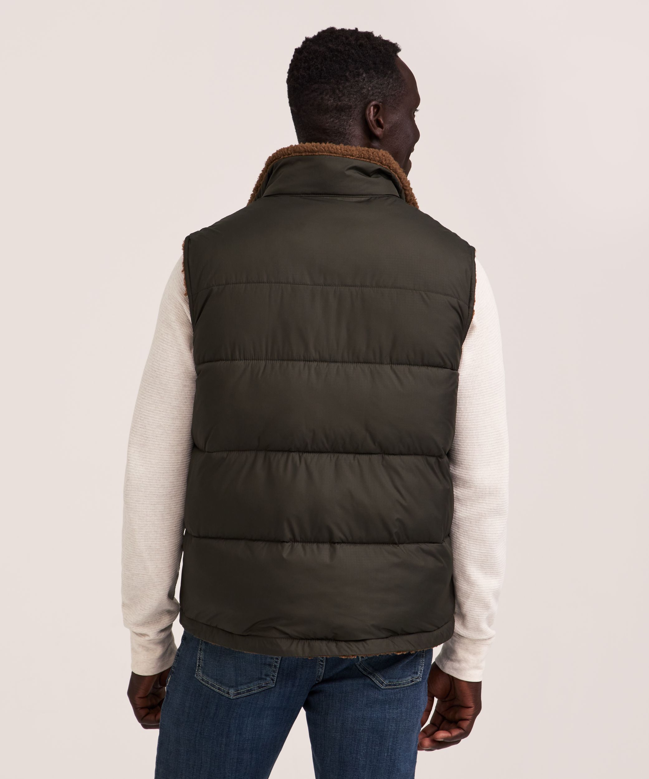 Gilet bouffant en sherpa avec HD1 et T-MAX pour hommes, WindRiver