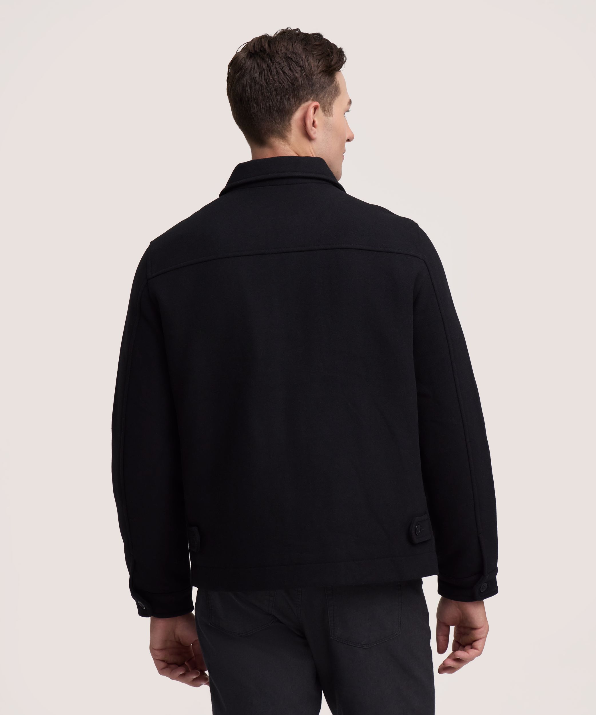 Manteau court en laine pour hommes, Denver Hayes