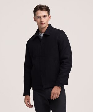Manteau court en laine pour hommes, Denver Hayes