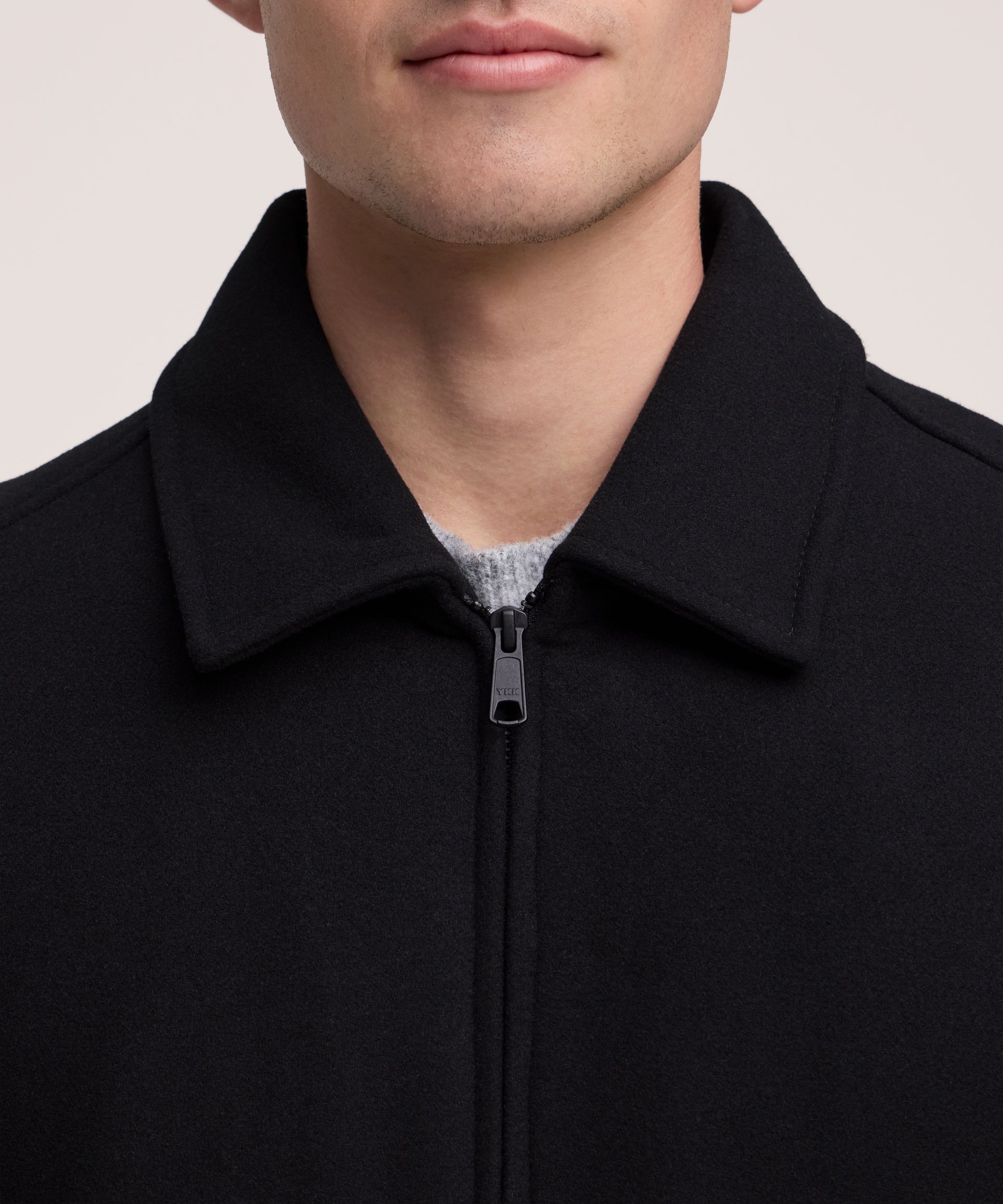 Manteau court en laine pour hommes, Denver Hayes