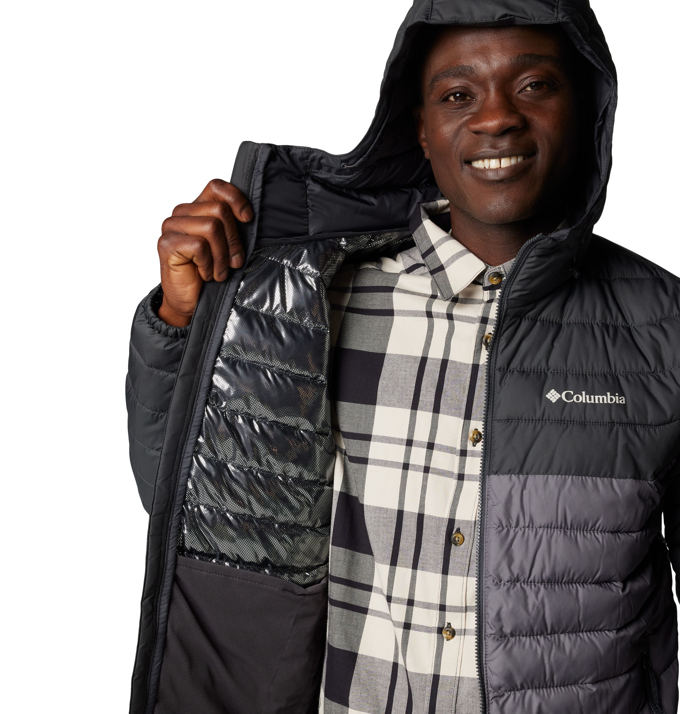 Columbia Men's Powder Lite II Omni - Heat Reflective Hooded Jacket
