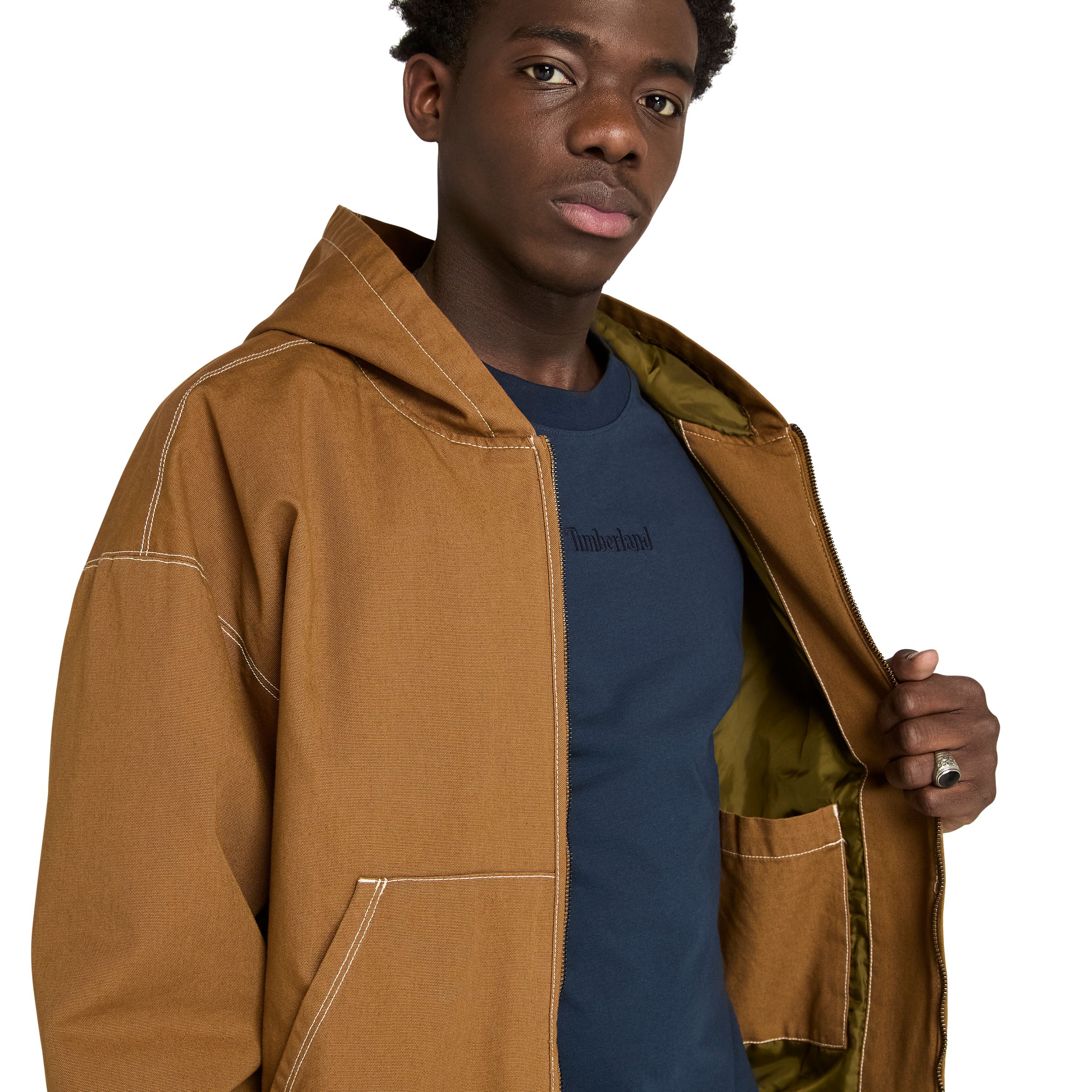 Veste à capuche en toile de coutil, Timberland