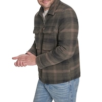 Levi's Men's Heavy Weight Cotton Plaid Shirt Jacket Front_Angled_Left