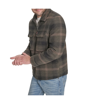 Chemise-veste épaisse en coton à carreaux pour hommes, Levi’s