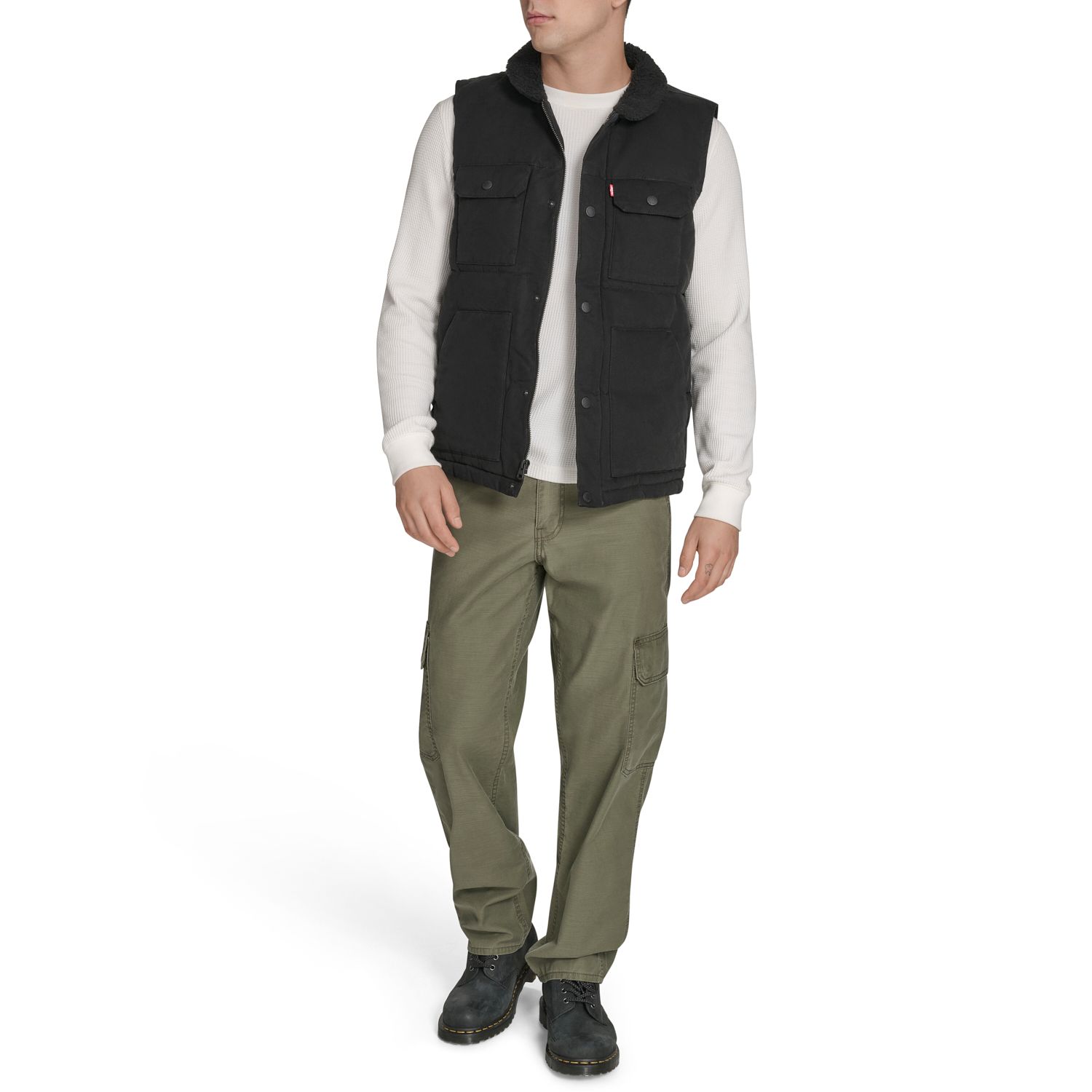 Gilet fonctionnel matelassé en toile pour hommes, Levi's