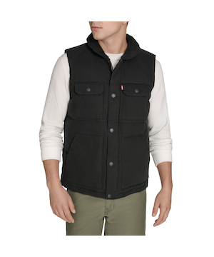 Gilet fonctionnel matelassé en toile pour hommes, Levi's