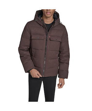 Levi's Men's Hooded Puffy Jacket