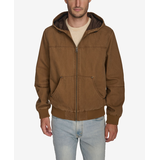 Levi's Men's Canvas Hoody Bomber Jacket Front_Flat