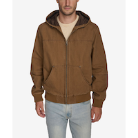 Levi's Men's Canvas Hoody Bomber Jacket Front_Flat