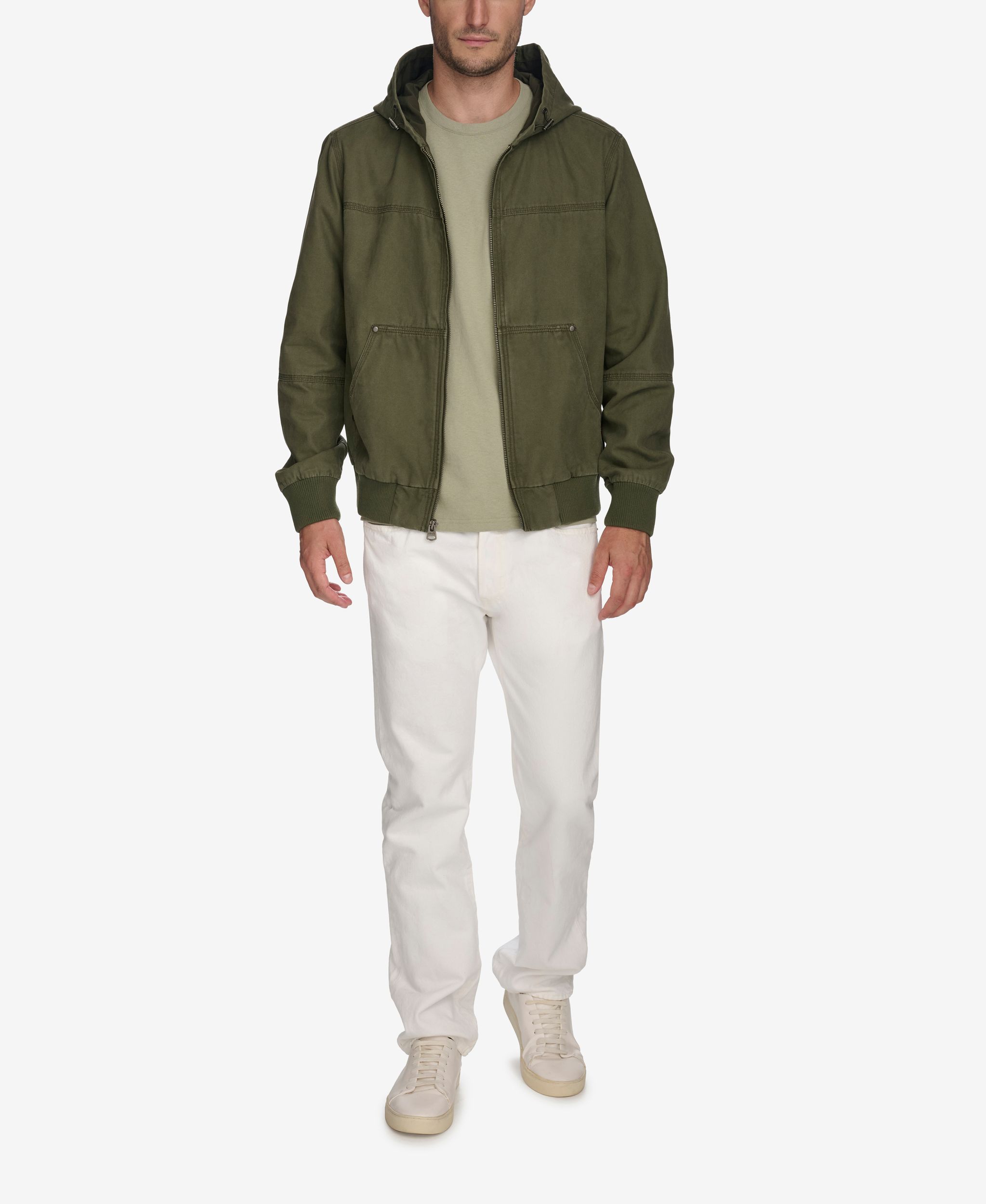 Blouson aviateur à capuche en toile pour hommes, Levi's