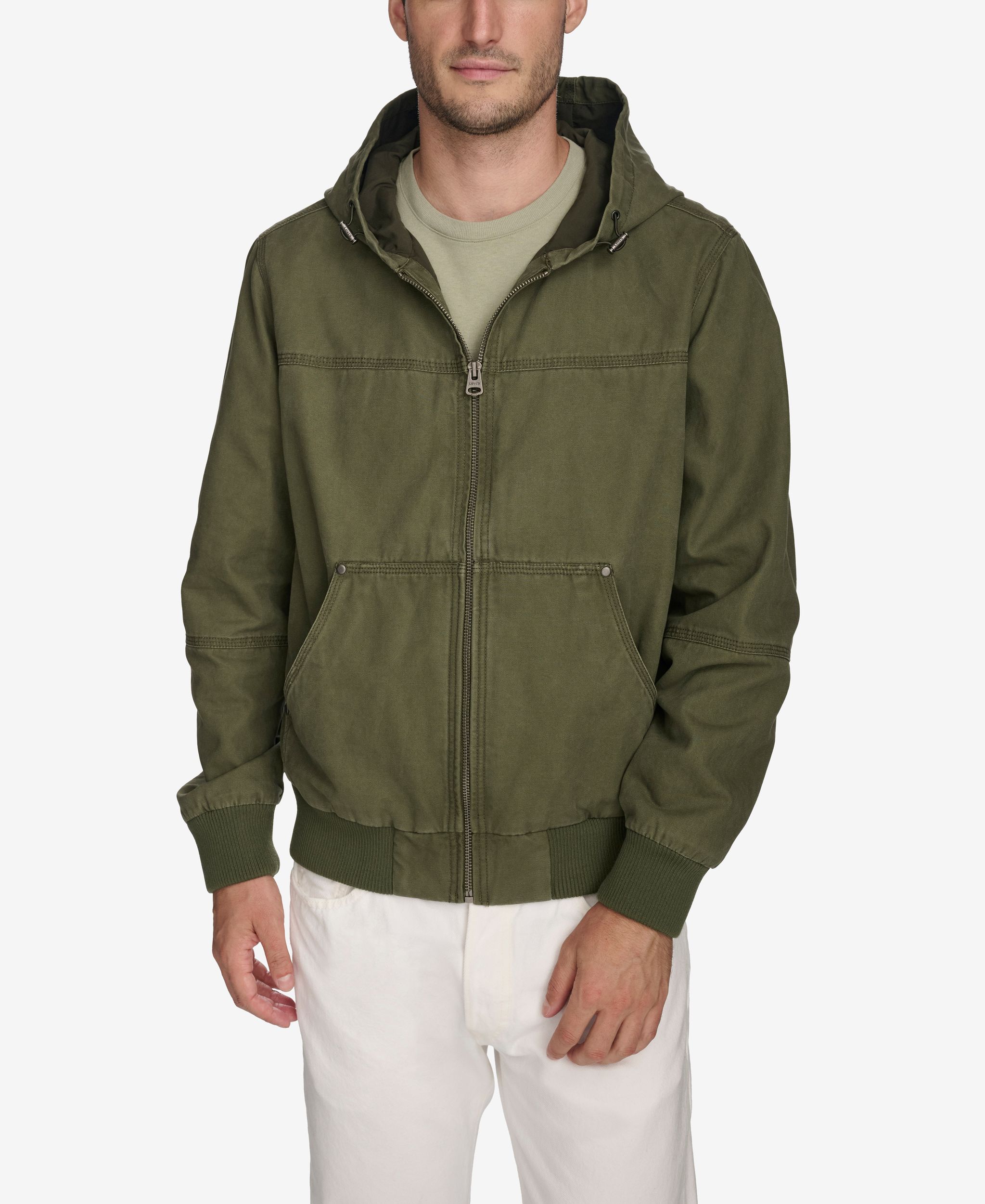 Levi's Men's Canvas Hoody Bomber Jacket